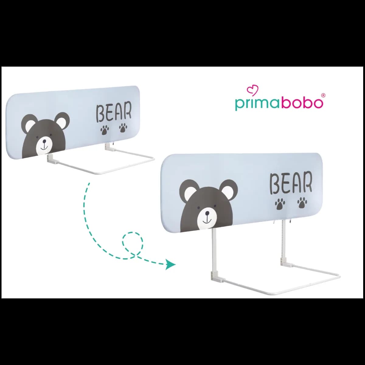 Bariera protectie pat copii,pliabila SMART 120cm